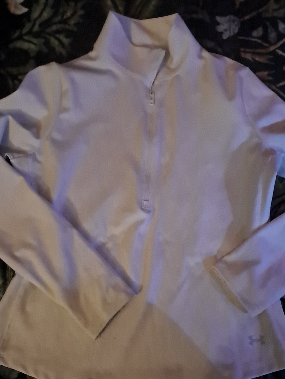 Under Armour Womens White Half Zip Up Athletic